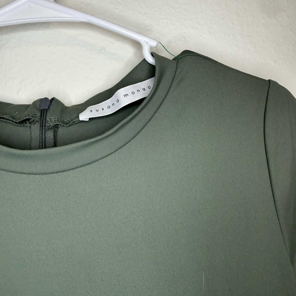 Susana Monaco Sage Green Jumpsuit - Picture 3 of 4